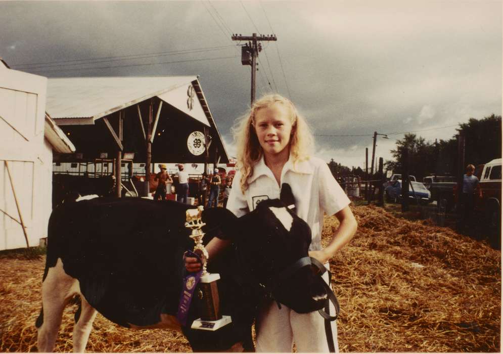 holstein, history of Iowa, Iowa History, Sweeney, Rebecca, trophy, 4-h, Animals, Fairs and Festivals, Independence, IA, Iowa, cow