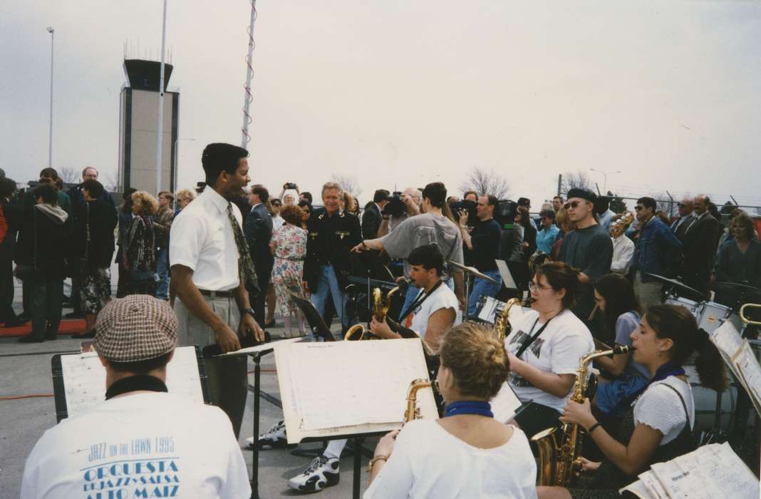 Iowa, Waterloo, IA, camera, Children, conductor, african american, crowd, People of Color, Entertainment, instrument, East, Ed, band, history of Iowa, Iowa History