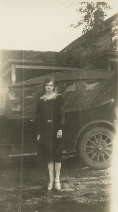 history of Iowa, Iowa History, IA, Motorized Vehicles, car, Elbert, Jim, Iowa, Portraits - Individual