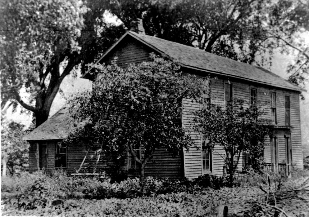 yard, history of Iowa, Iowa History, Lemberger, LeAnn, Iowa, Agency, IA, Cities and Towns, house, tree