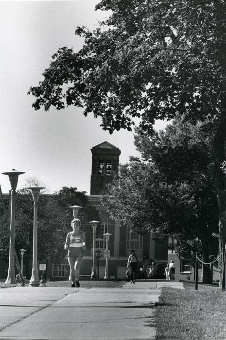 running, Cedar Falls, IA, history of Iowa, Iowa History, uni, UNI Special Collections & University Archives, Iowa, Outdoor Recreation, Schools and Education, university of northern iowa, campanile