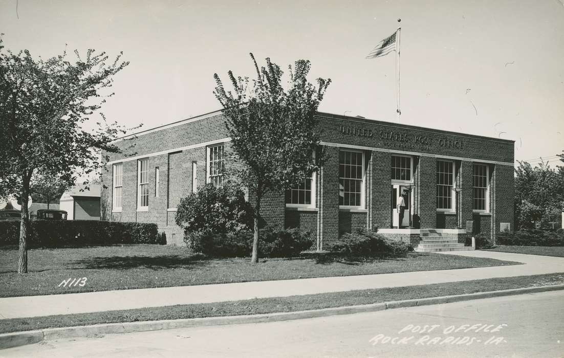 Rock Rapids, IA, Iowa, Palczewski, Catherine, Cities and Towns, history of Iowa, post office, flag, Iowa History