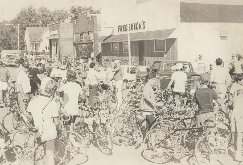 history of Iowa, Entertainment, Waverly Public Library, Iowa, bicycle, Outdoor Recreation, Iowa History, Frederika, IA, biker, Fairs and Festivals