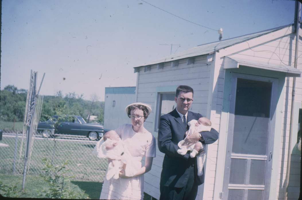Portraits - Group, history of Iowa, Iowa History, IA, Families, Mitchell, LaVonne, Iowa, twins, Children, baby