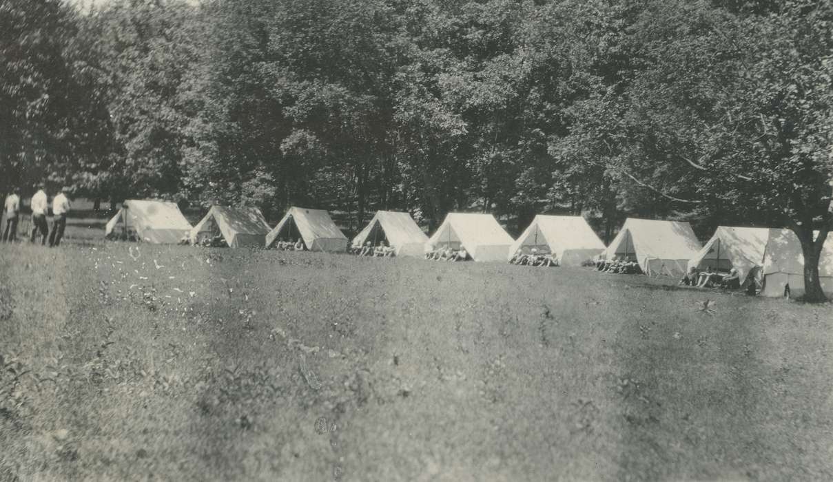 history of Iowa, tents, McMurray, Doug, Iowa, camping, boy scouts, Children, Outdoor Recreation, Iowa History, Lehigh, IA