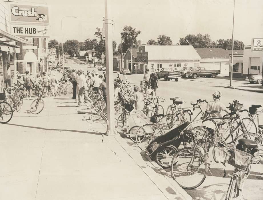 history of Iowa, bike, Tripoli, IA, Waverly Public Library, Iowa, crush sign, Outdoor Recreation, Iowa History, biker, Fairs and Festivals