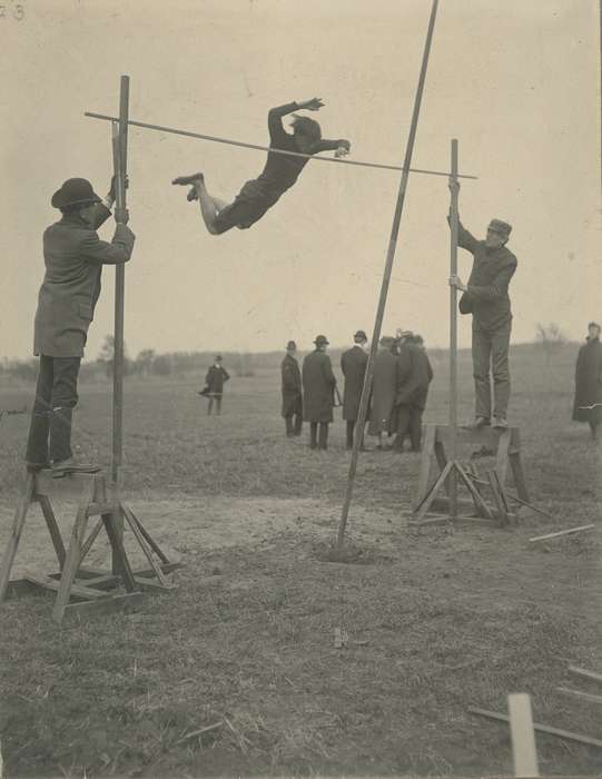 pole vault, iowa state normal school, uniform, history of Iowa, Iowa, uni, Cedar Falls, IA, track and field, University of Northern Iowa Museum, Sports, Iowa History, university of northern iowa, Outdoor Recreation, Schools and Education