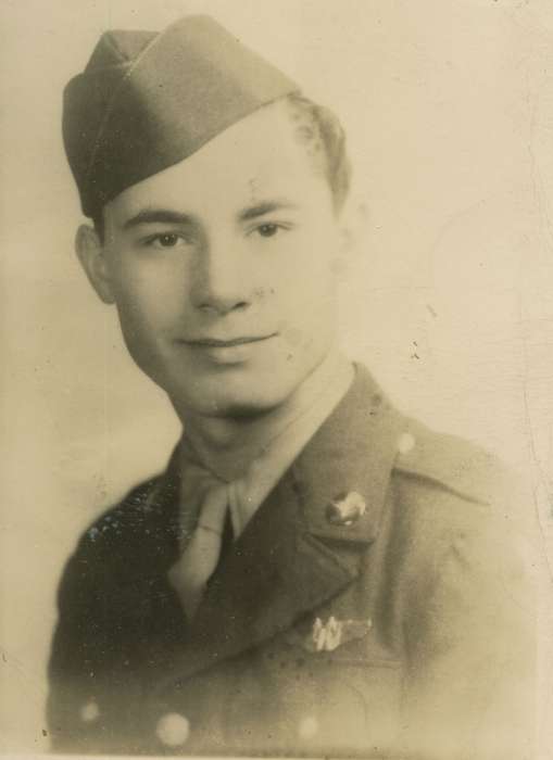 Military and Veterans, Iowa History, Iowa, history of Iowa, Portraits - Individual, wwii, army, Roquet, Ione, Des Moines, IA