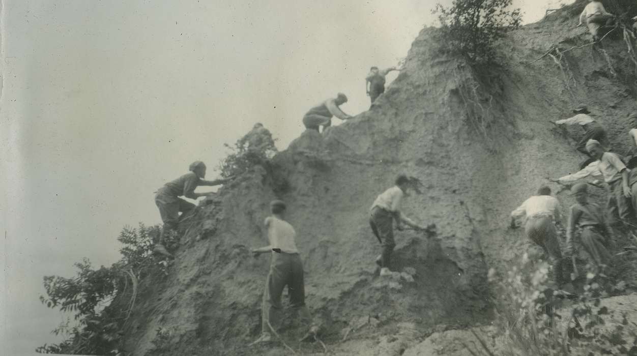 boy scouts, history of Iowa, Iowa History, McMurray, Doug, Hamilton County, IA, cliff, Iowa, Outdoor Recreation, climbing, Children