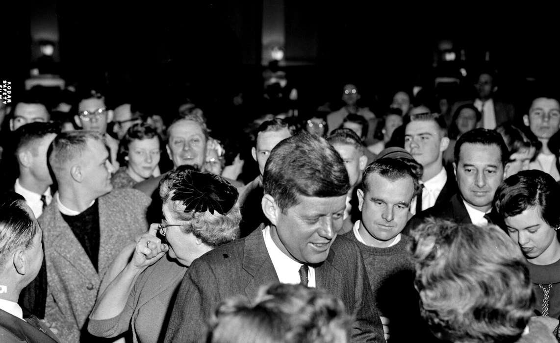 Civic Engagement, john f. kennedy, history of Iowa, campaign, Lemberger, LeAnn, Iowa City, IA, crowd, Iowa, jfk, Iowa History