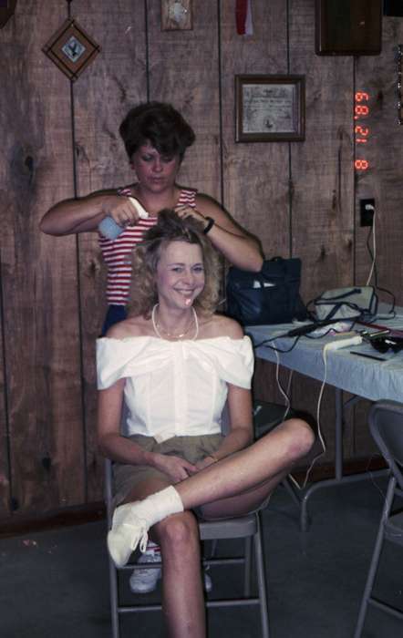 Grassi, Connie, history of Iowa, Iowa History, hair, Iowa, Weddings, Anamosa, IA, styling