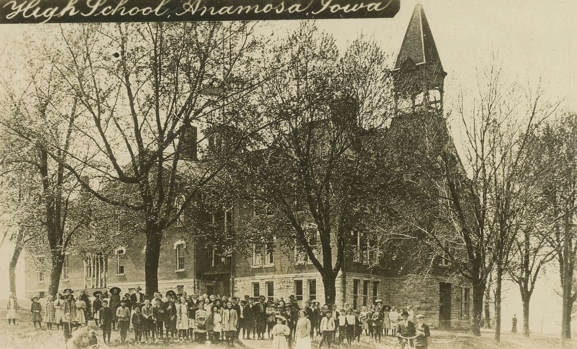 Portraits - Group, history of Iowa, Iowa History, teacher, Iowa, students, Children, Anamosa, IA, Schools and Education, school, Hatcher, Cecilia