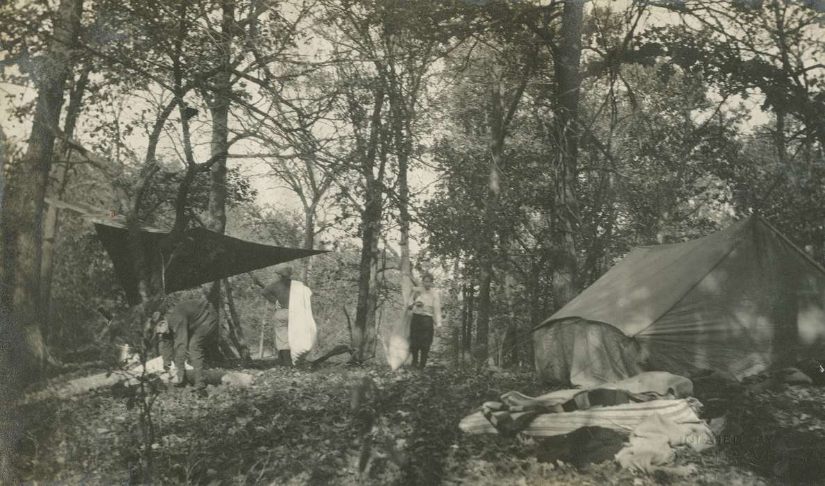 boy scouts, history of Iowa, Iowa History, Webster City, IA, tent, Iowa, woods, Outdoor Recreation, McMurray, Doug, camping