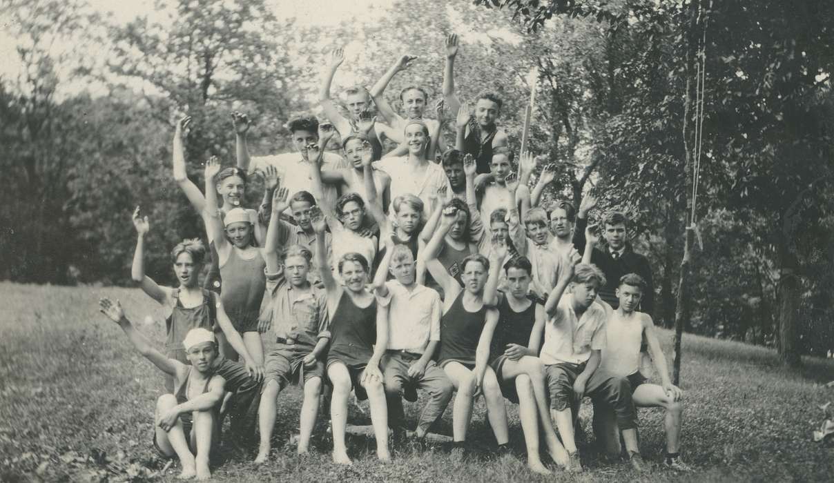 Portraits - Group, Lehigh, IA, boy scouts, history of Iowa, Iowa, Iowa History, McMurray, Doug