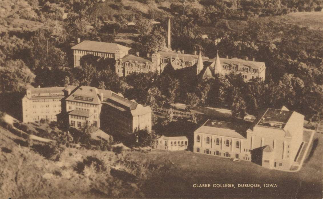 forest, history of Iowa, Iowa History, Library of Congress, university, architecture, Aerial Shots, Iowa, Schools and Education, roof