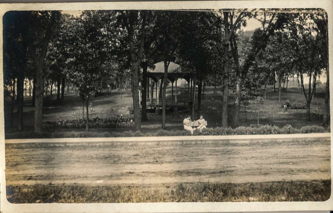 Anamosa, IA, history of Iowa, Anamosa Library & Learning Center, Iowa, correct date needed, park, gazebo, Iowa History, Outdoor Recreation, road