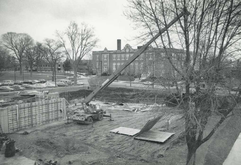 crane, history of Iowa, Iowa History, Motorized Vehicles, Waverly, IA, Iowa, Schools and Education, construction, Waverly Public Library, wartburg college, Labor and Occupations