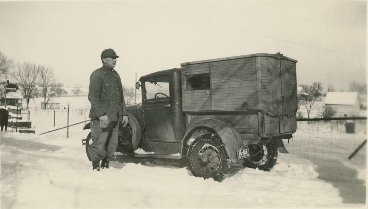 Iowa, truck, Toledo, IA, Cech, Mary, snow, Farms, Winter, history of Iowa, Motorized Vehicles, Iowa History