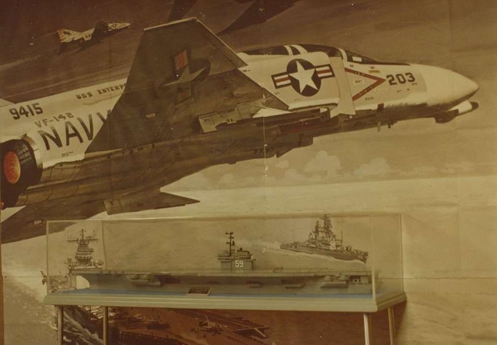Military and Veterans, history of Iowa, plane, IA, fighter jet, Iowa History, museum, ship, exhibit, Knospe, Mona, Iowa, boat, navy