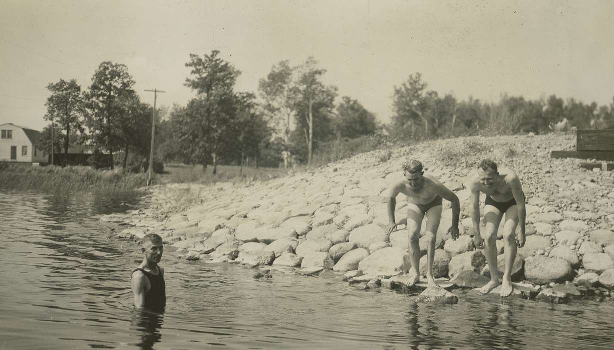 Travel, swimming, lake, history of Iowa, Iowa History, Inguadona, MN, Lakes, Rivers, and Streams, Iowa, Outdoor Recreation, McMurray, Doug, dive