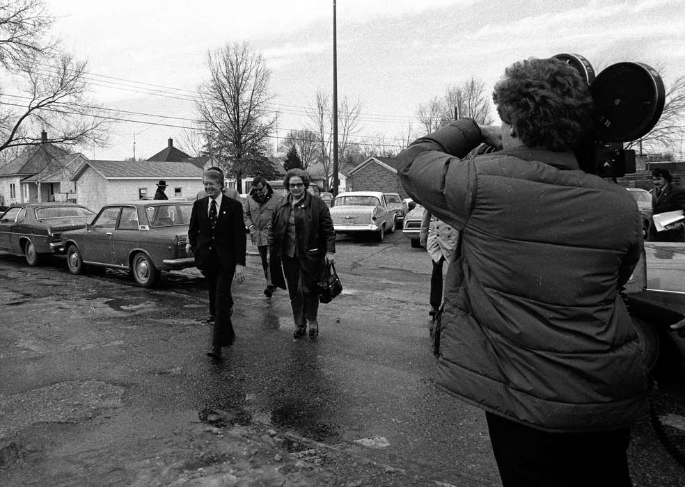 Iowa, camera, campaign, car, jimmy carter, president, Lemberger, LeAnn, Ottumwa, IA, Civic Engagement, history of Iowa, Motorized Vehicles, Iowa History