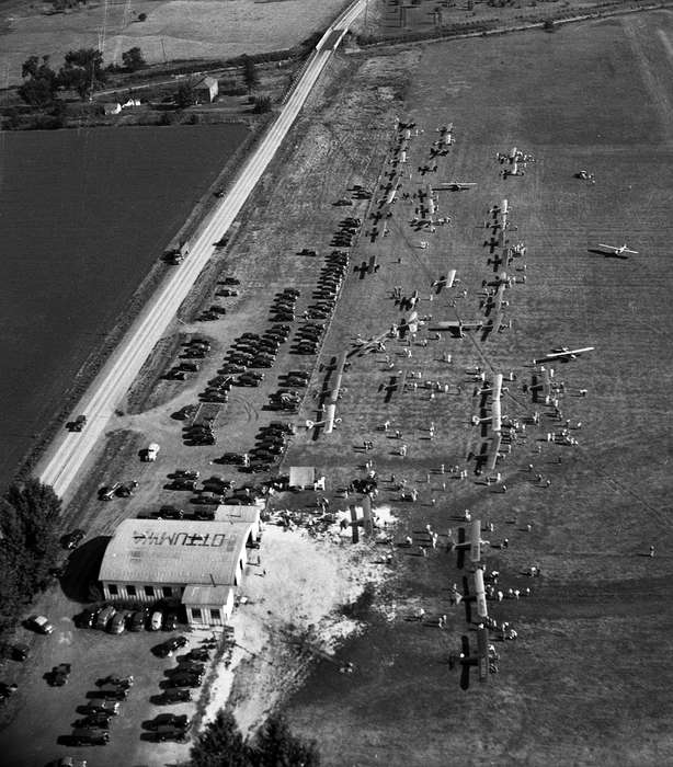 history of Iowa, Iowa History, Ottumwa, IA, Motorized Vehicles, airplane, Aerial Shots, Iowa, Lemberger, LeAnn
