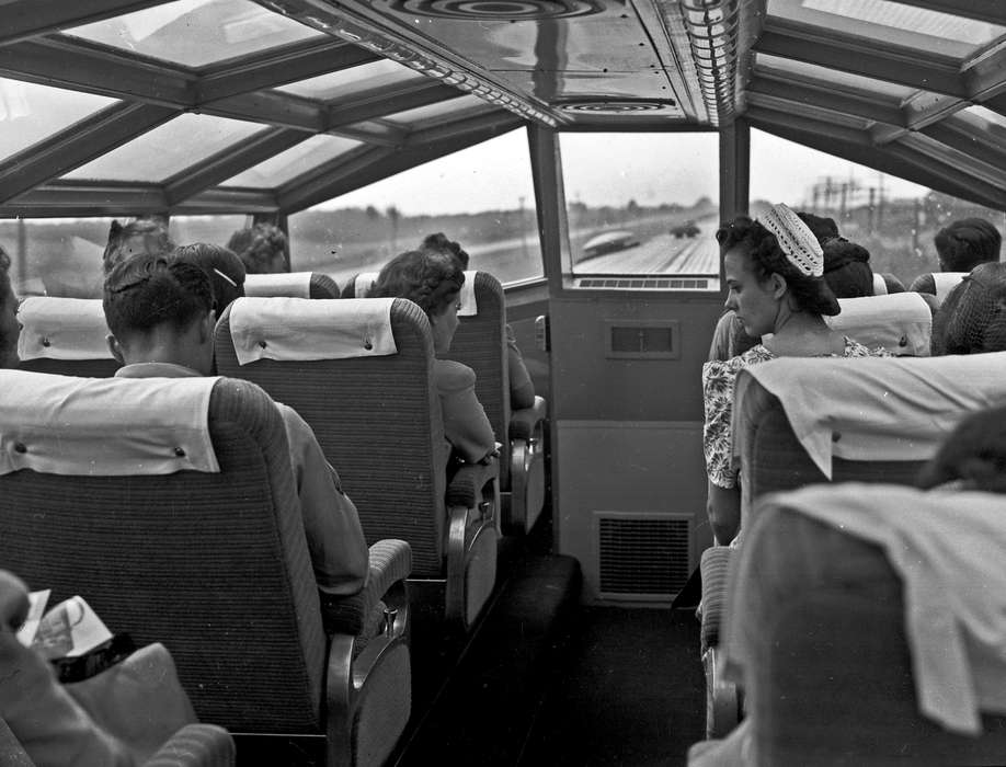 Lemberger, LeAnn, train, Motorized Vehicles, Iowa History, rail car, Leisure, Iowa, history of Iowa, Ottumwa, IA, window, Travel, passenger