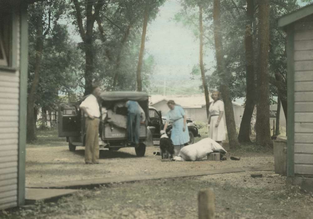 Iowa, Animals, colorized, McMurray, Doug, dog, Families, car, Clear Lake, IA, history of Iowa, Iowa History