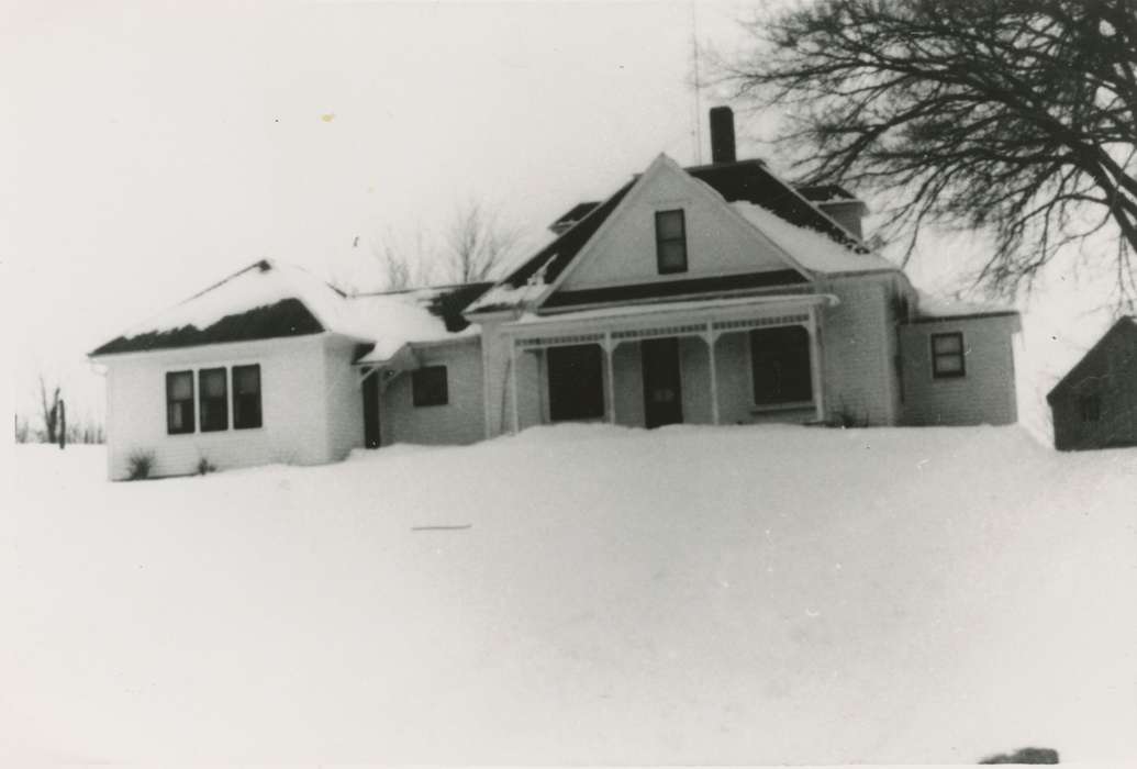 Reasoner, Mike, history of Iowa, snow, Iowa, house, Maloy, IA, Iowa History, Winter