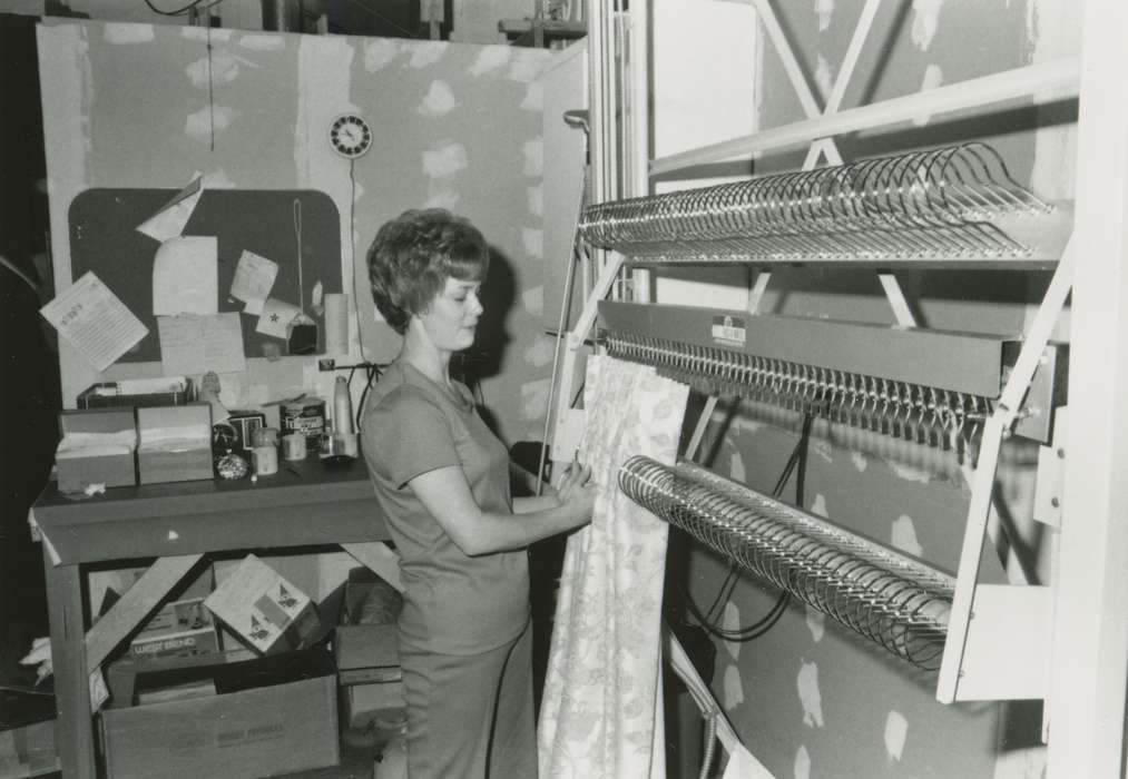 history of Iowa, Iowa History, Iowa, Labor and Occupations, sewing, Waverly Public Library, women at work