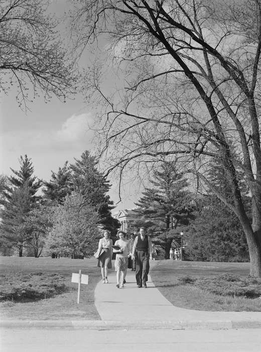 Schools and Education, classmates, campus, holding hands, iowa state university, Library of Congress, Iowa, history of Iowa, Iowa History, students