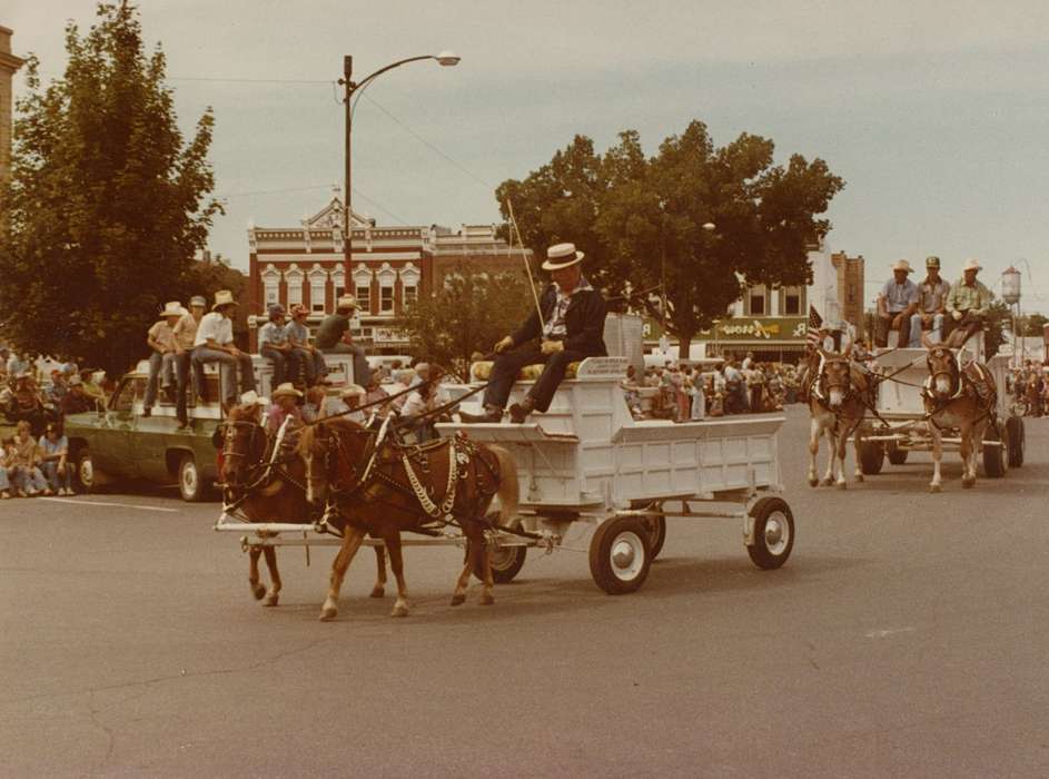 Animals, Iowa History, Iowa, Knospe, Mona, horse, town square, IA, horses, parade, Fairs and Festivals, history of Iowa