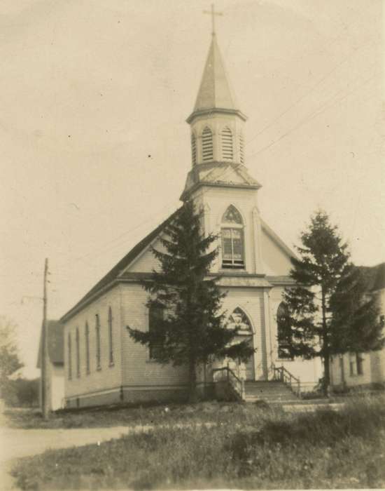 history of Iowa, Religious Structures, Iowa History, Reasoner, Mike, Iowa, church, Maloy, IA