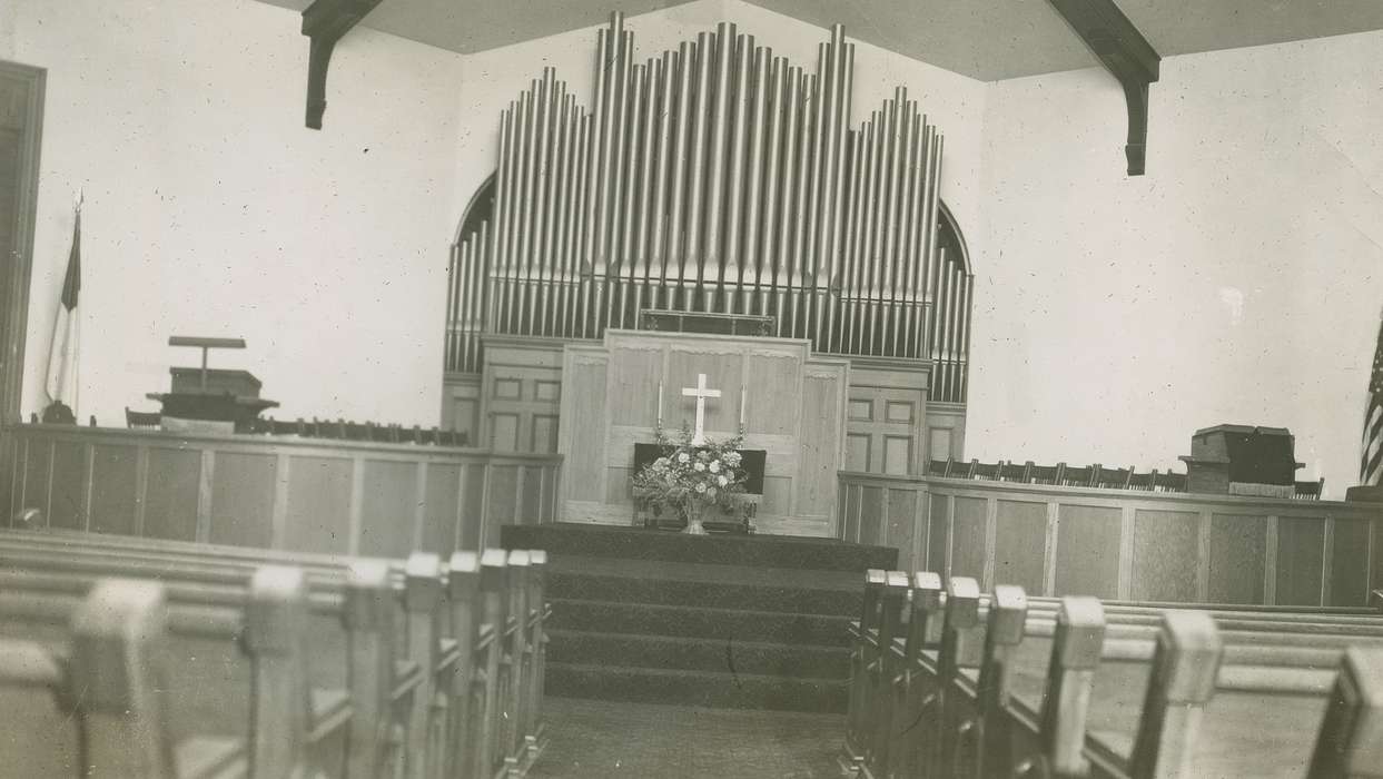 church, altar, Iowa, Webster City, IA, organ, chapel, Religion, McMurray, Doug, history of Iowa, pews, Iowa History