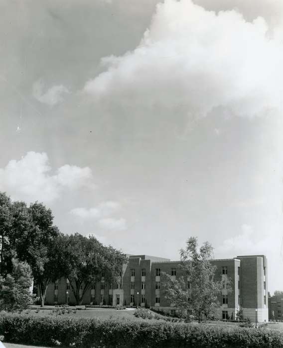Cedar Falls, IA, history of Iowa, Iowa History, clouds, uni, iowa state teachers college, trees, UNI Special Collections & University Archives, Iowa, Schools and Education, university of northern iowa
