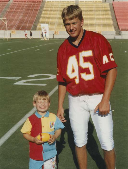 Portraits - Group, stadium, Ames, IA, Children, football, Iowa History, Iowa, iowa state university, Zieser, Stan, Sports, college sports, history of Iowa