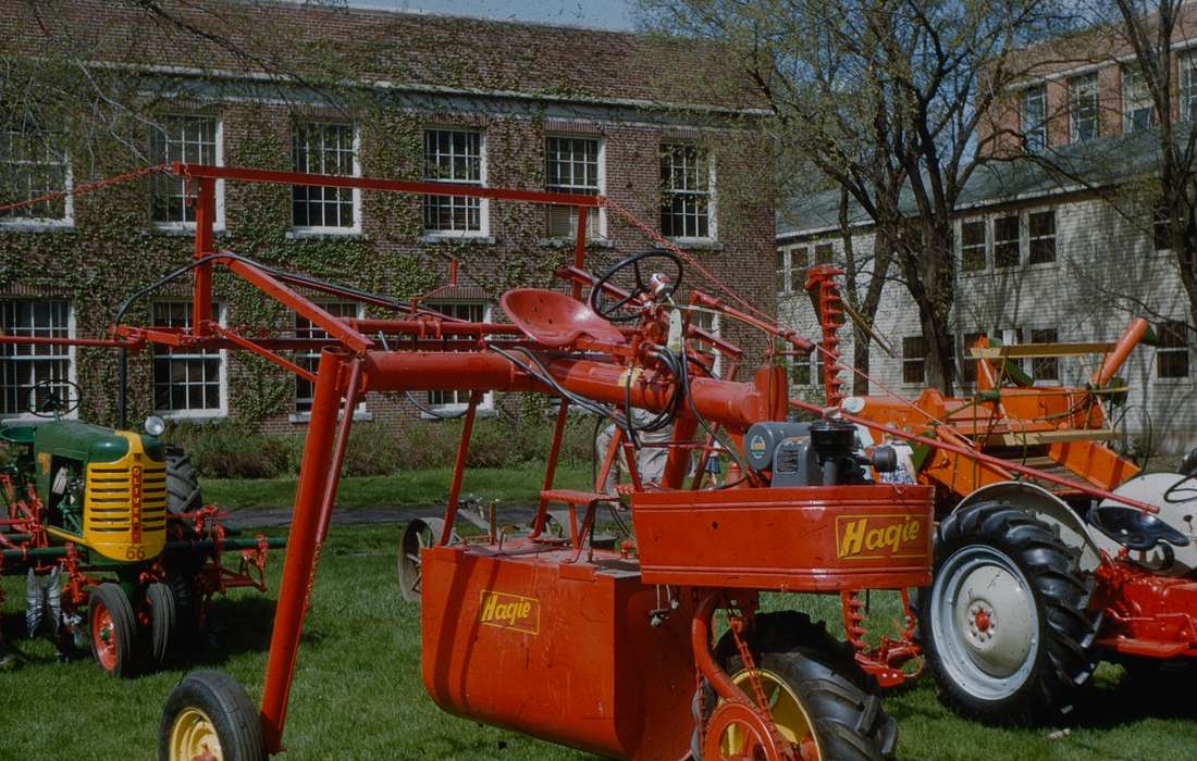 iowa state university, Farming Equipment, history of Iowa, Sack, Renata, Ames, IA, isu, Iowa History, oliver tractor, tractor, Fairs and Festivals, veishea, Iowa, hagie, farm equipment, spring