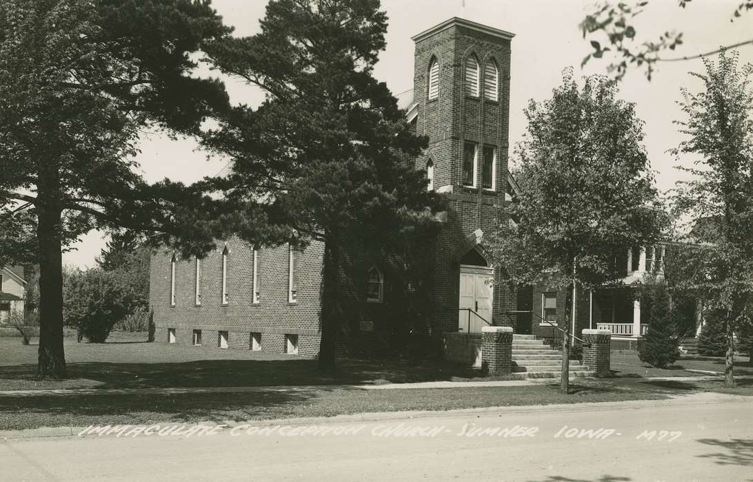 history of Iowa, Religious Structures, Iowa, Iowa History, Palczewski, Catherine, church, Sumner, IA