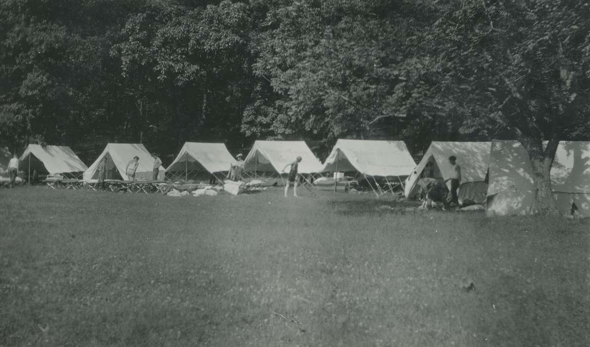 Lehigh, IA, boy scouts, history of Iowa, Iowa History, McMurray, Doug, tent, camping, Iowa, camp, tents, Children, Outdoor Recreation