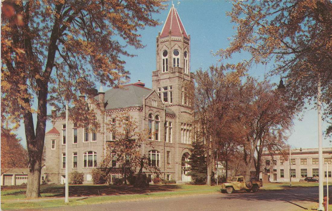 Main Streets & Town Squares, Marengo, IA, history of Iowa, Iowa History, truck, Motorized Vehicles, courthouse, Dean, Shirley, Iowa, Cities and Towns, correct date needed