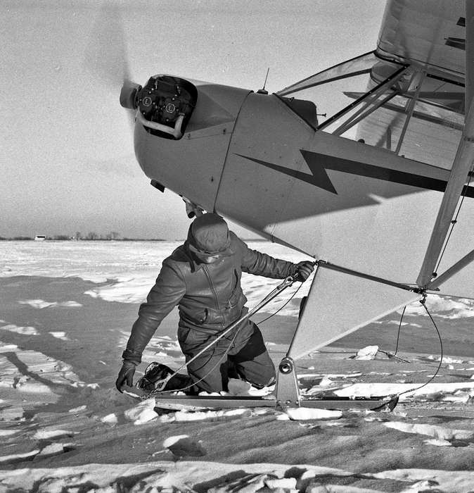 history of Iowa, Iowa History, Ottumwa, IA, Winter, Motorized Vehicles, airplane, Iowa, Lemberger, LeAnn