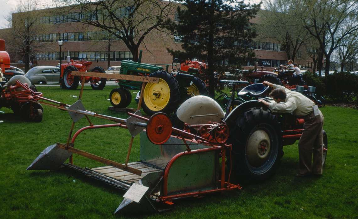 iowa state university, john deere, Fairs and Festivals, spring, veishea, farmall, Ames, IA, history of Iowa, isu, Iowa, Sack, Renata, tractors, man, Iowa History, farm equipment, Farming Equipment, tractor