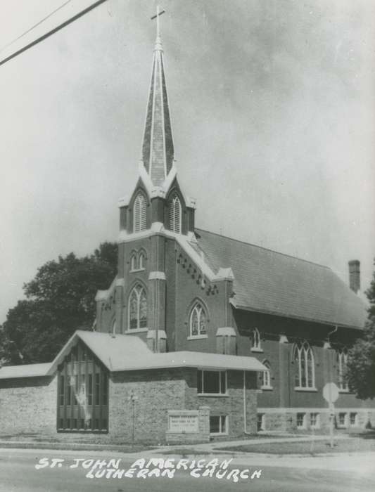 history of Iowa, Religious Structures, Iowa History, Iowa, Cities and Towns, Palczewski, Catherine, church, USA
