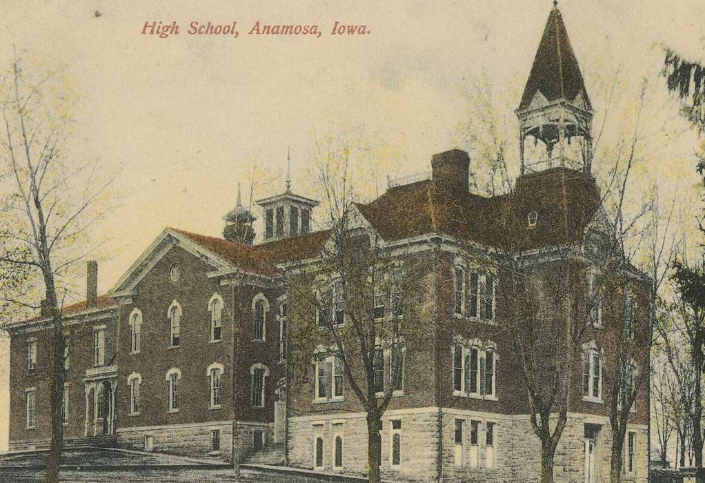 Hatcher, Cecilia, high school, Iowa History, Iowa, Schools and Education, Anamosa, IA, history of Iowa