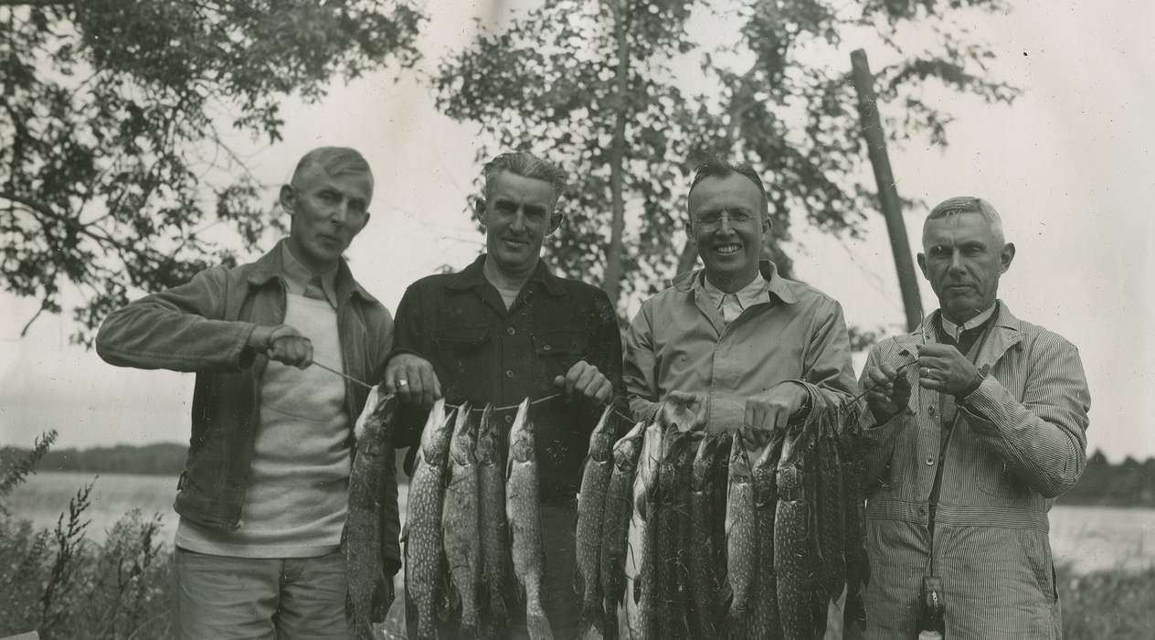 Portraits - Group, Animals, Iowa History, Iowa, McMurray, Doug, Travel, fishing, Inguadona, MN, history of Iowa, fish