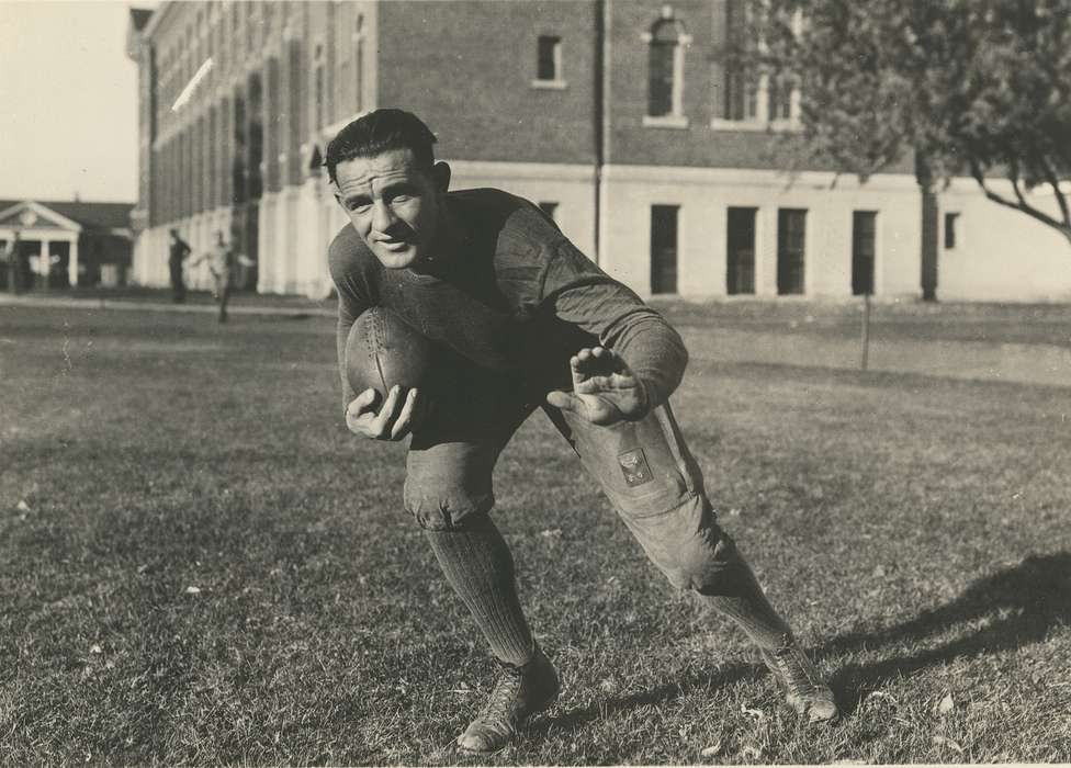 Portraits - Individual, football, history of Iowa, college sports, Iowa, university of northern iowa, uni, iowa state teachers college, Iowa History, Schools and Education, Sports, University of Northern Iowa Museum, Cedar Falls, IA