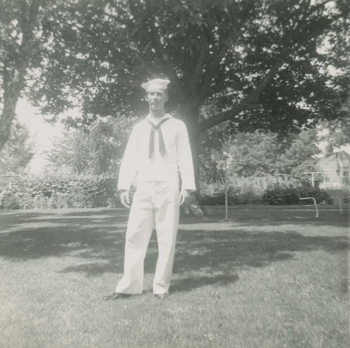Military and Veterans, Iowa History, Iowa, history of Iowa, navy, Portraits - Individual, Lee, Bev, IA, uniform