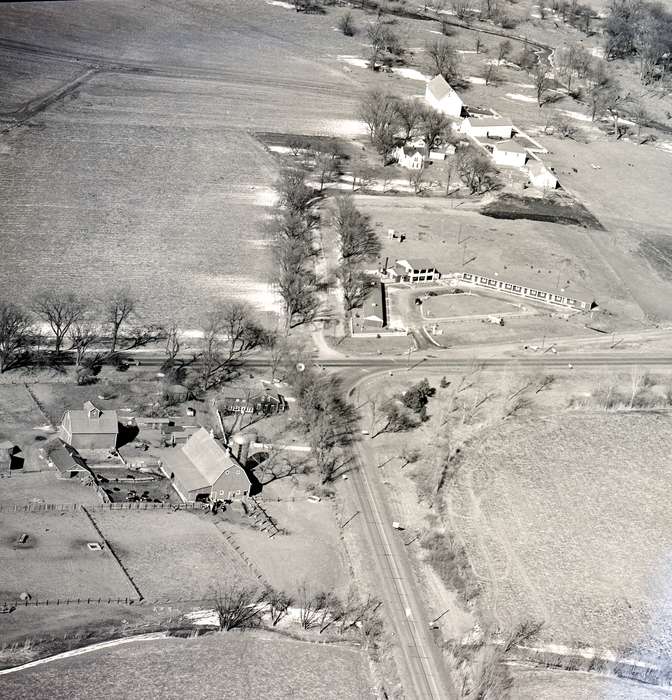 history of Iowa, Iowa History, Barns, fields, Aerial Shots, Iowa, Clinton, IA, Farms, Clinton Public Library