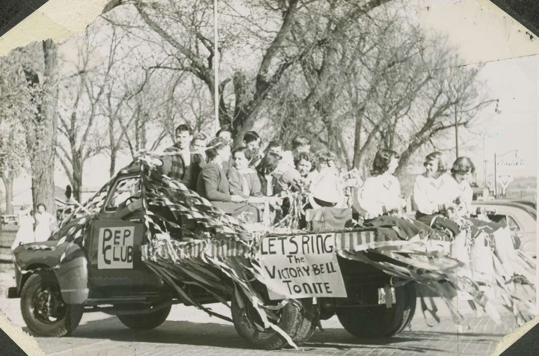 parade float, Henderson, Dan, truck, club, history of Iowa, homecoming, Iowa, parade, Logan, IA, Entertainment, Iowa History, streamers, Schools and Education