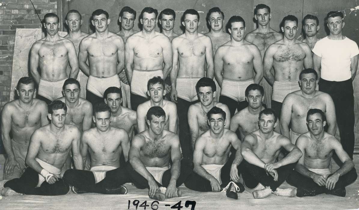 Portraits - Group, Cedar Falls, IA, history of Iowa, University of Northern Iowa Museum, Iowa History, uni, iowa state teachers college, college sports, Iowa, Schools and Education, Sports, wrestling, university of northern iowa